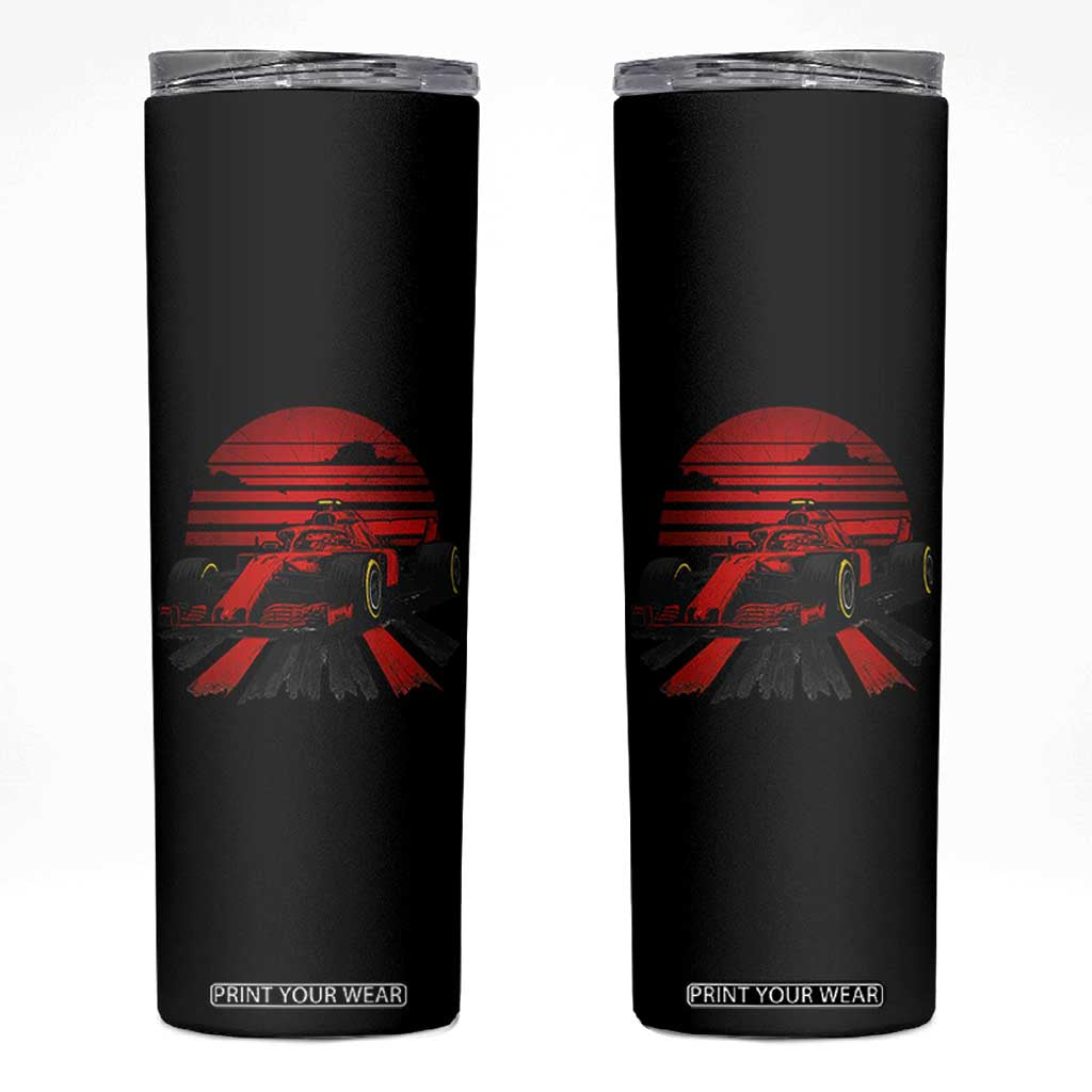 Racing Car Red Speed Motorsport Skinny Tumbler TS14 Black Print Your Wear