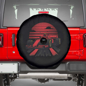 Racing Car Red Speed Motorsport Spare Tire Cover TS14 Black Print Your Wear