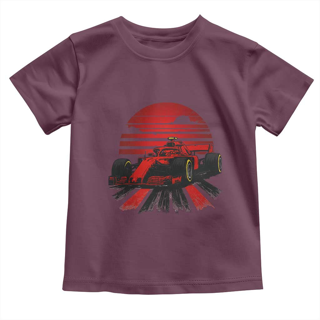 Racing Car Red Speed Motorsport Toddler T Shirt TS14 Maroon Print Your Wear