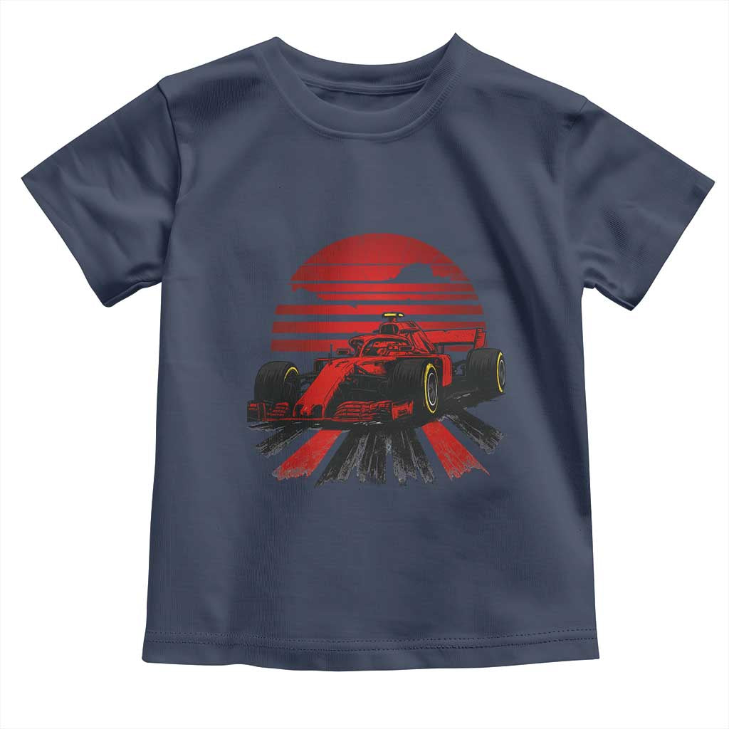 Racing Car Red Speed Motorsport Toddler T Shirt TS14 Navy Print Your Wear