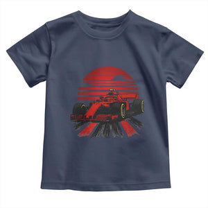 Racing Car Red Speed Motorsport Toddler T Shirt TS14 Navy Print Your Wear
