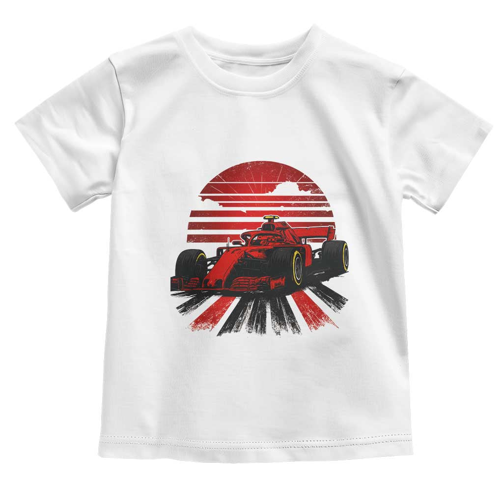Racing Car Red Speed Motorsport Toddler T Shirt TS14 White Print Your Wear