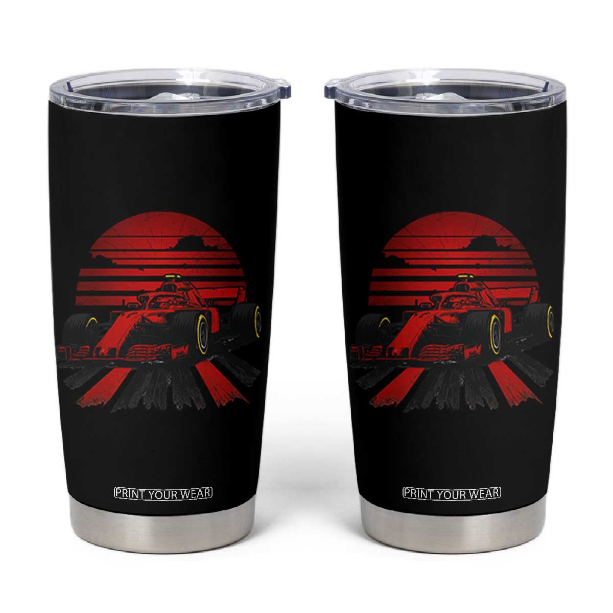 Racing Car Red Speed Motorsport Tumbler Cup TS14 Black Print Your Wear