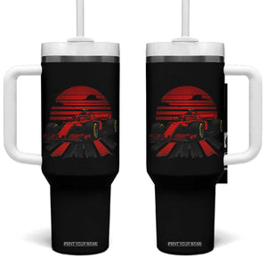 Racing Car Red Speed Motorsport Tumbler With Handle TS14 One Size: 40 oz Black Print Your Wear