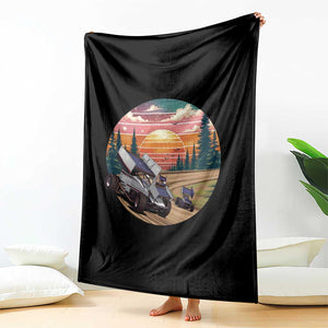 Sprint Car Dirt Track Racing Sunset Motorsports Throw Blanket TS14 Print Your Wear