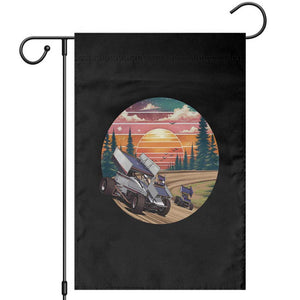 Sprint Car Dirt Track Racing Sunset Motorsports Garden Flag TS14 Black Print Your Wear