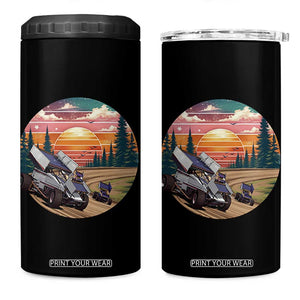Sprint Car Dirt Track Racing Sunset Motorsports 4 in 1 Can Cooler Tumbler TS14 One Size: 16 oz Black Print Your Wear
