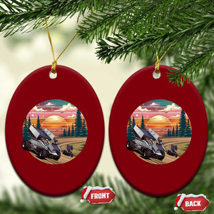 Sprint Car Dirt Track Racing Sunset Motorsports Ceramic Ornament TS14 Print Your Wear