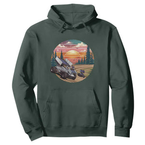 Sprint Car Dirt Track Racing Sunset Motorsports Hoodie TS14 Dark Forest Green Print Your Wear