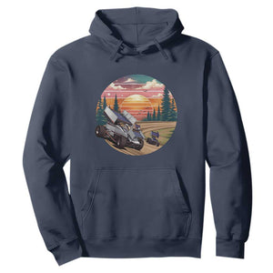 Sprint Car Dirt Track Racing Sunset Motorsports Hoodie TS14 Navy Print Your Wear