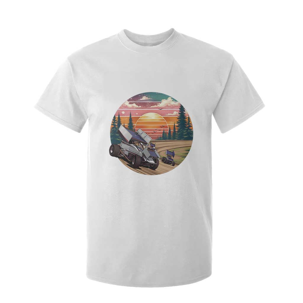 Sprint Car Dirt Track Racing Sunset Motorsports T Shirt For Kid TS14 White Print Your Wear