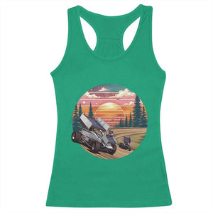 Sprint Car Dirt Track Racing Sunset Motorsports Racerback Tank Top TS14 Irish Green Print Your Wear