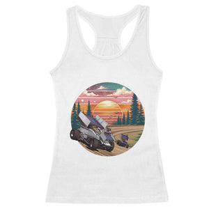Sprint Car Dirt Track Racing Sunset Motorsports Racerback Tank Top TS14 White Print Your Wear