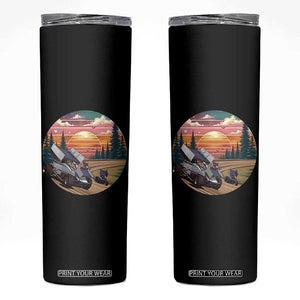 Sprint Car Dirt Track Racing Sunset Motorsports Skinny Tumbler TS14 Black Print Your Wear