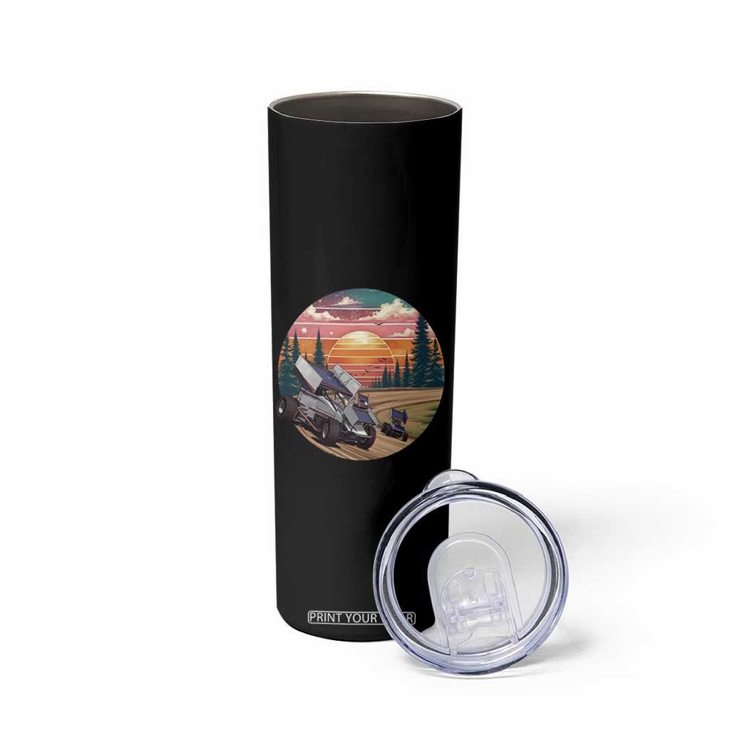 Sprint Car Dirt Track Racing Sunset Motorsports Skinny Tumbler TS14 Print Your Wear