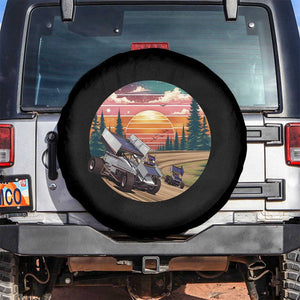 Sprint Car Dirt Track Racing Sunset Motorsports Spare Tire Cover TS14 No hole Black Print Your Wear