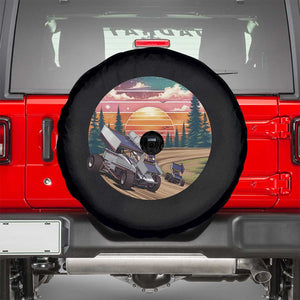 Sprint Car Dirt Track Racing Sunset Motorsports Spare Tire Cover TS14 Black Print Your Wear