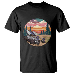 Sprint Car Dirt Track Racing Sunset Motorsports T Shirt TS14 Black Print Your Wear