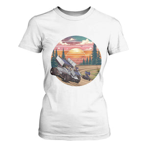 Sprint Car Dirt Track Racing Sunset Motorsports T Shirt For Women TS14 White Print Your Wear