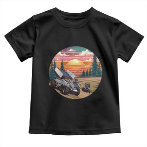 Sprint Car Dirt Track Racing Sunset Motorsports Toddler T Shirt TS14 Black Print Your Wear