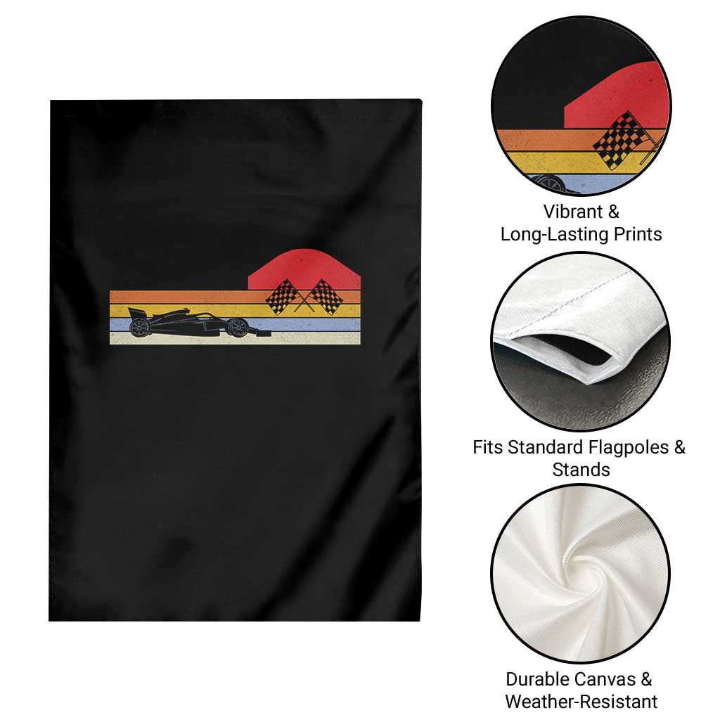 Racing Car Retro Style Vintage Garden Flag TS14 Print Your Wear