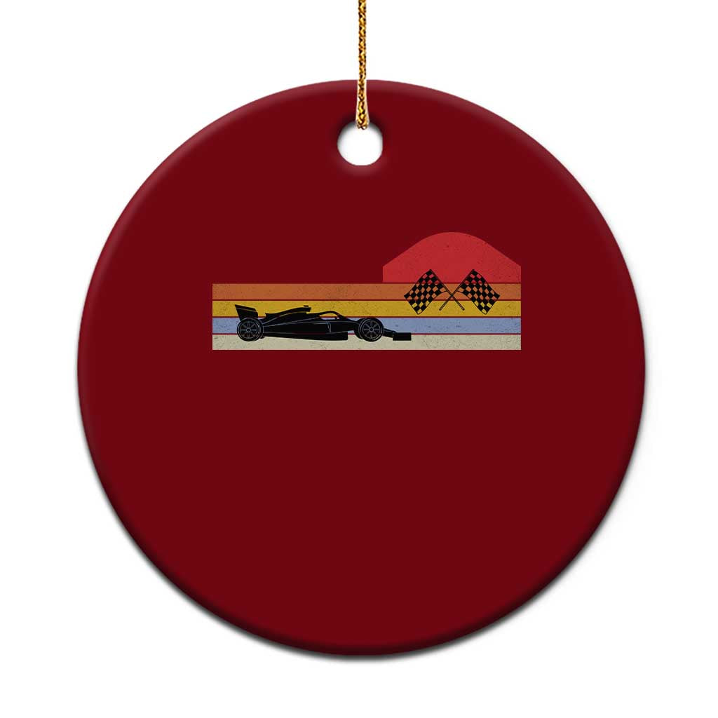 Racing Car Retro Style Vintage Ceramic Ornament TS14 1pc Red Print Your Wear