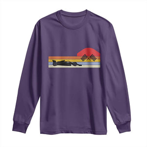 Racing Car Retro Style Vintage Long Sleeve Shirt TS14 Purple Print Your Wear
