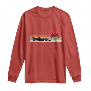 Racing Car Retro Style Vintage Long Sleeve Shirt TS14 Red Print Your Wear