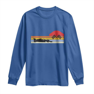 Racing Car Retro Style Vintage Long Sleeve Shirt TS14 Royal Blue Print Your Wear