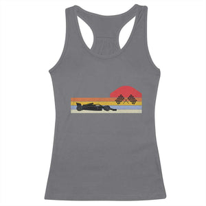 Racing Car Retro Style Vintage Racerback Tank Top TS14 Charcoal Print Your Wear