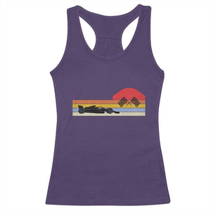Racing Car Retro Style Vintage Racerback Tank Top TS14 Purple Print Your Wear