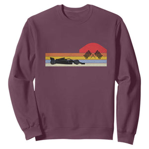 Racing Car Retro Style Vintage Sweatshirt TS14 Maroon Print Your Wear