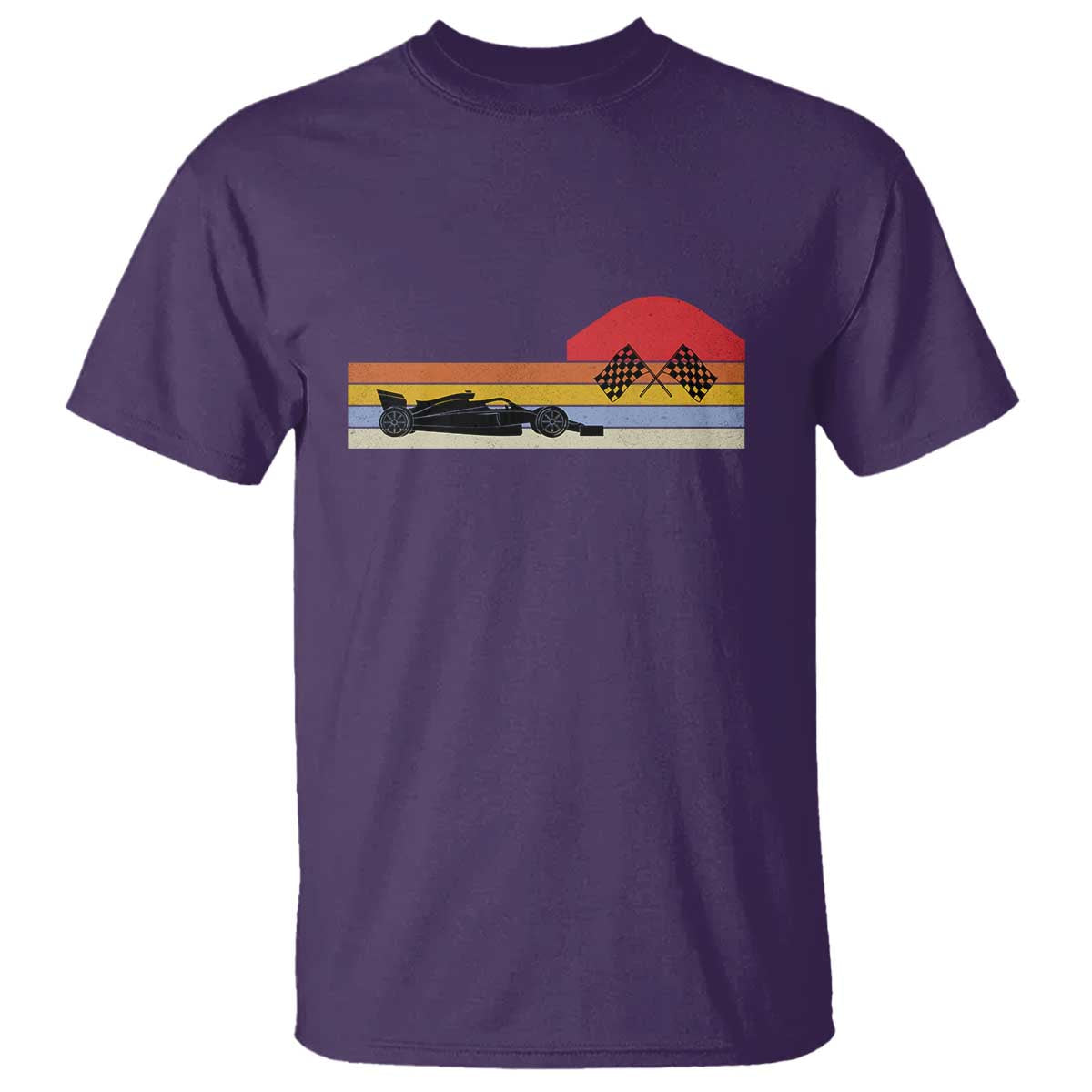 Racing Car Retro Style Vintage T Shirt TS14 Purple Print Your Wear