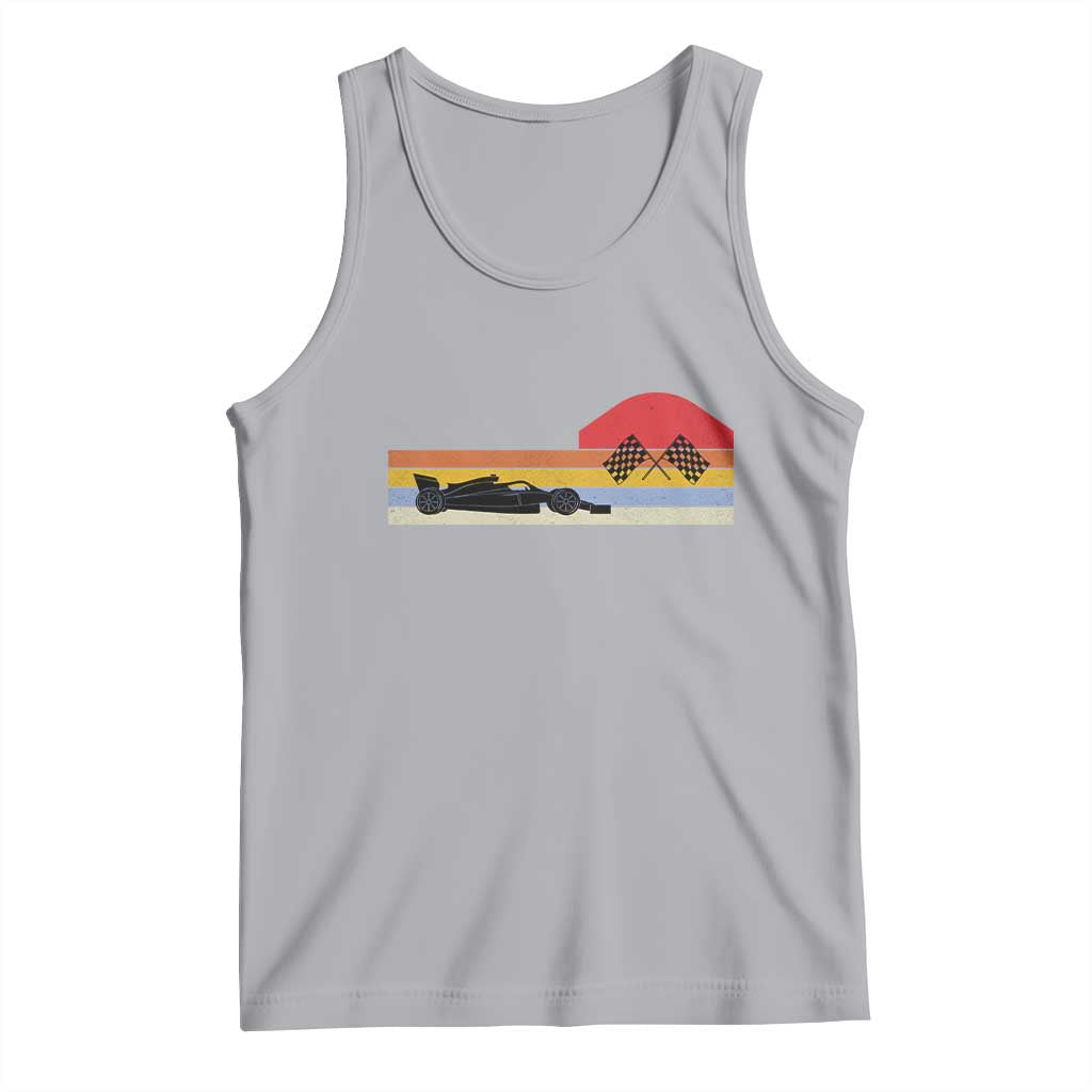Racing Car Retro Style Vintage Tank Top TS14 Athletic Heather Print Your Wear