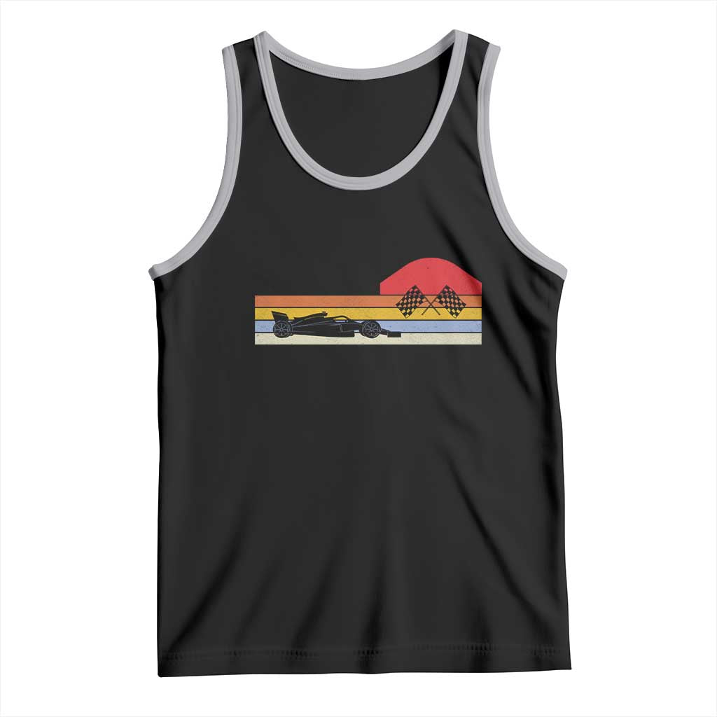 Racing Car Retro Style Vintage Tank Top TS14 Black Athletic Heather Print Your Wear