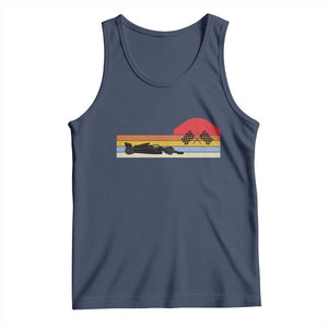 Racing Car Retro Style Vintage Tank Top TS14 Navy Print Your Wear