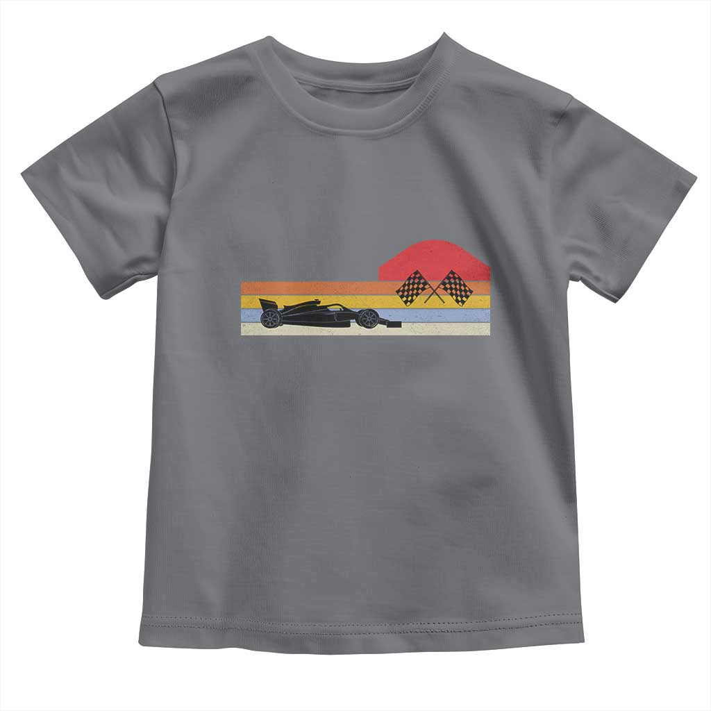 Racing Car Retro Style Vintage Toddler T Shirt TS14 Charcoal Print Your Wear