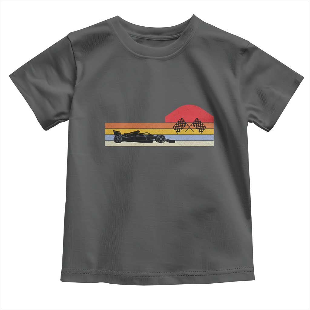 Racing Car Retro Style Vintage Toddler T Shirt TS14 Dark Heather Print Your Wear