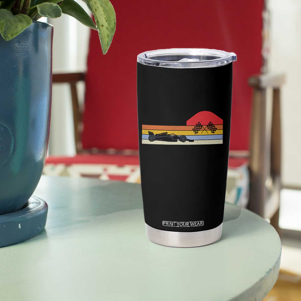 Racing Car Retro Style Vintage Tumbler Cup TS14 Print Your Wear