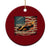 Racing Car Ceramic Ornament Patriotic American Flag Race TS14 1pc Red Print Your Wear