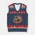 Racing Car V-Neck Knit Sweater Vest Patriotic American Flag Race TS14 Navy Red Print Your Wear