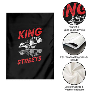 Racing Car Garden Flag King Of The Streets TS14 Print Your Wear