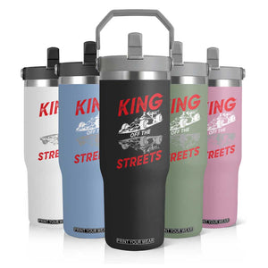 Racing Car Flip Straw Tumbler King Of The Streets TS14 Print Your Wear