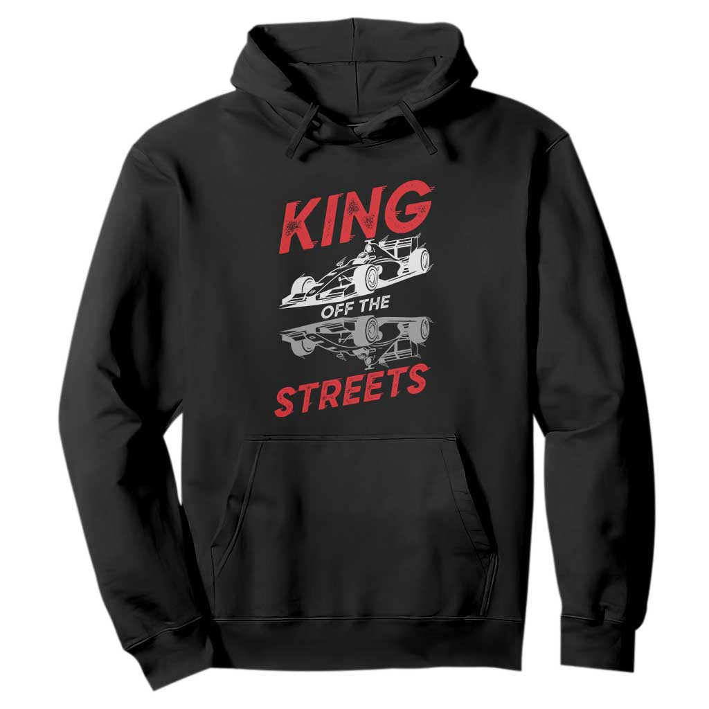 Racing Car Hoodie King Of The Streets TS14 Black Print Your Wear