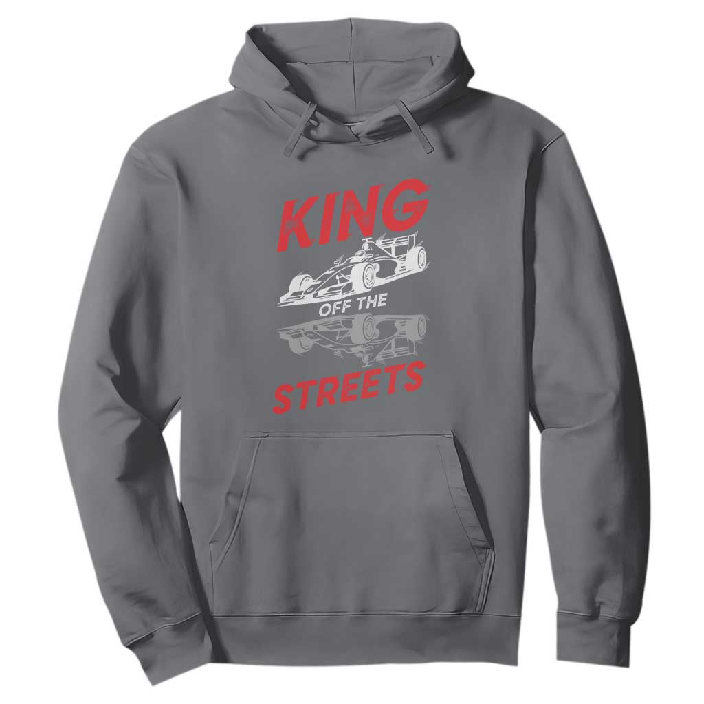 Racing Car Hoodie King Of The Streets TS14 Charcoal Print Your Wear