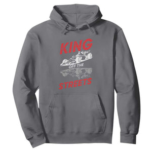 Racing Car Hoodie King Of The Streets TS14 Charcoal Print Your Wear