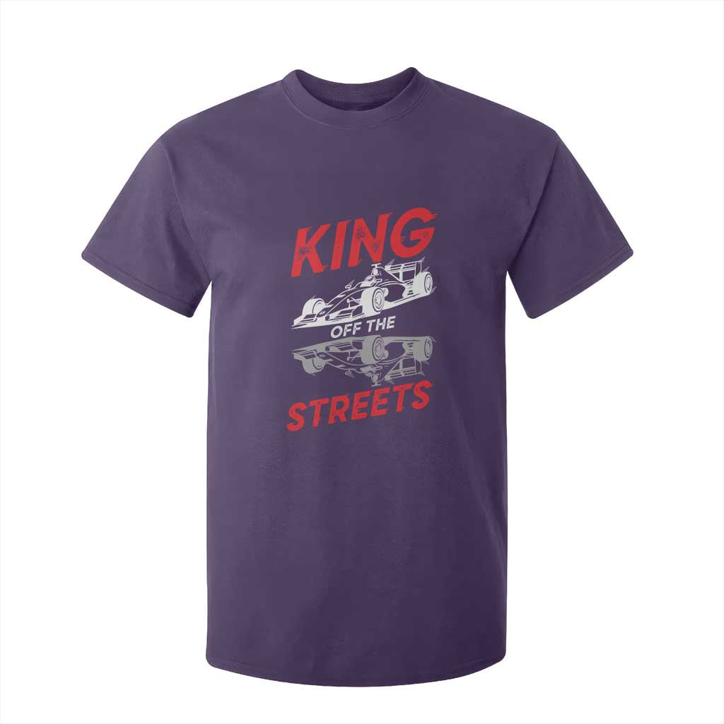 Racing Car T Shirt For Kid King Of The Streets TS14 Purple Print Your Wear