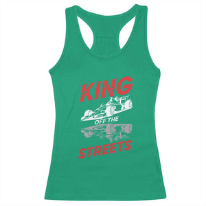 Racing Car Racerback Tank Top King Of The Streets TS14 Irish Green Print Your Wear
