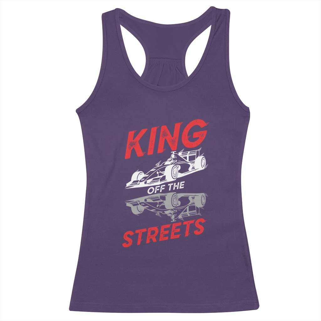Racing Car Racerback Tank Top King Of The Streets TS14 Purple Print Your Wear