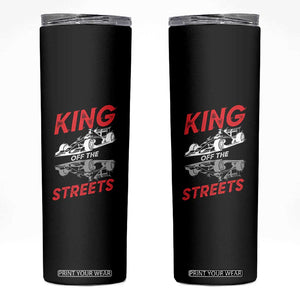 Racing Car Skinny Tumbler King Of The Streets TS14 Black Print Your Wear